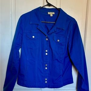 Dress Barn royal blue jacket, large